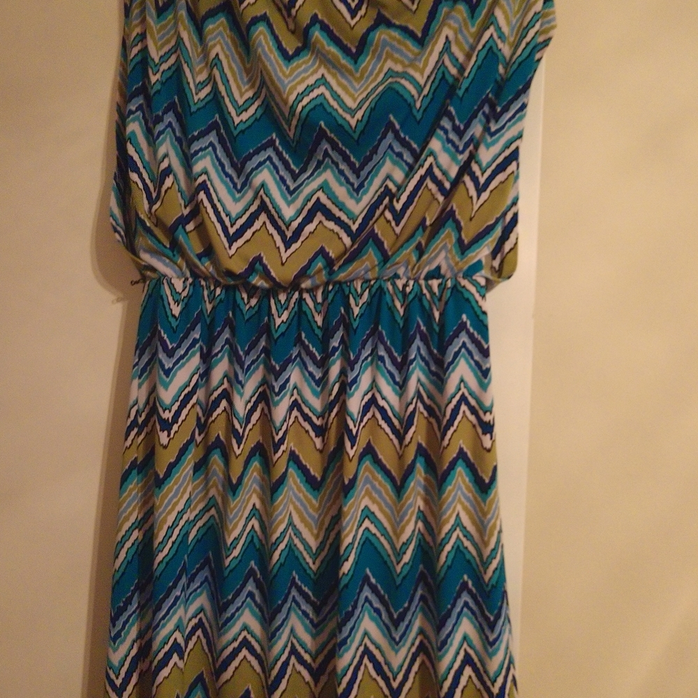 Ladies multi colored dress size 14